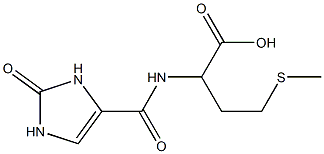 4-(methylsulfanyl)-2-[(2-oxo-2,3-dihydro-1H-imidazol-4-yl)formamido]butanoic acid 结构式