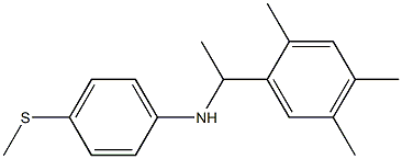 4-(methylsulfanyl)-N-[1-(2,4,5-trimethylphenyl)ethyl]aniline 结构式