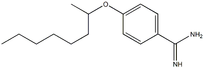 4-(octan-2-yloxy)benzene-1-carboximidamide 结构式