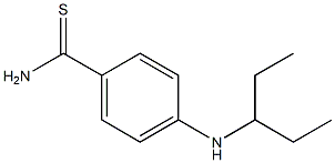 4-(pentan-3-ylamino)benzene-1-carbothioamide 结构式