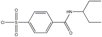 4-(pentan-3-ylcarbamoyl)benzene-1-sulfonyl chloride 结构式