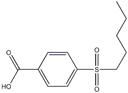 4-(pentylsulfonyl)benzoic acid 结构式