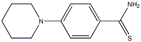 4-(piperidin-1-yl)benzene-1-carbothioamide 结构式