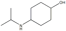 4-(propan-2-ylamino)cyclohexan-1-ol 结构式