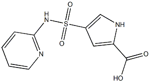 4-(pyridin-2-ylsulfamoyl)-1H-pyrrole-2-carboxylic acid 结构式