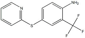 4-(pyridin-2-ylsulfanyl)-2-(trifluoromethyl)aniline 结构式