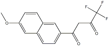 4,4,4-trifluoro-1-(6-methoxynaphthalen-2-yl)butane-1,3-dione 结构式