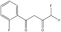 4,4-difluoro-1-(2-fluorophenyl)butane-1,3-dione 结构式