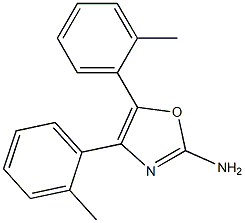 4,5-bis(2-methylphenyl)-1,3-oxazol-2-amine 结构式