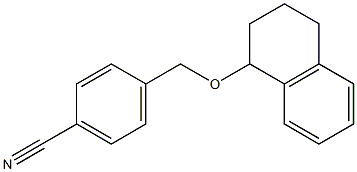 4-[(1,2,3,4-tetrahydronaphthalen-1-yloxy)methyl]benzonitrile 结构式