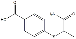 4-[(1-carbamoylethyl)sulfanyl]benzoic acid 结构式