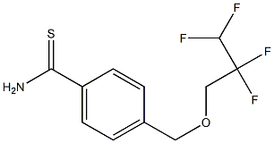 4-[(2,2,3,3-tetrafluoropropoxy)methyl]benzene-1-carbothioamide 结构式
