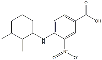 4-[(2,3-dimethylcyclohexyl)amino]-3-nitrobenzoic acid 结构式