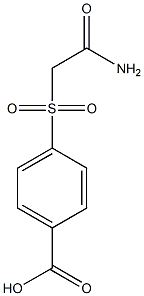 4-[(2-amino-2-oxoethyl)sulfonyl]benzoic acid 结构式