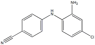 4-[(2-amino-4-chlorophenyl)amino]benzonitrile 结构式