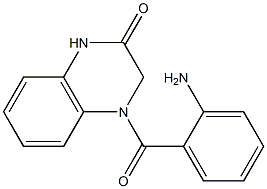 4-[(2-aminophenyl)carbonyl]-1,2,3,4-tetrahydroquinoxalin-2-one 结构式