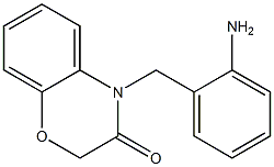 4-[(2-aminophenyl)methyl]-3,4-dihydro-2H-1,4-benzoxazin-3-one 结构式