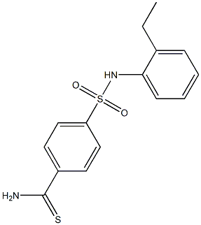 4-[(2-ethylphenyl)sulfamoyl]benzene-1-carbothioamide 结构式