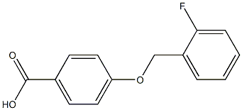 4-[(2-fluorophenyl)methoxy]benzoic acid 结构式