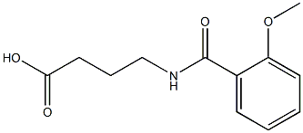 4-[(2-methoxybenzoyl)amino]butanoic acid 结构式