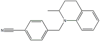 4-[(2-methyl-1,2,3,4-tetrahydroquinolin-1-yl)methyl]benzonitrile 结构式