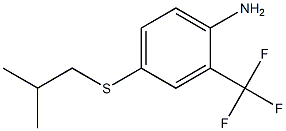 4-[(2-methylpropyl)sulfanyl]-2-(trifluoromethyl)aniline 结构式