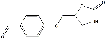 4-[(2-oxo-1,3-oxazolidin-5-yl)methoxy]benzaldehyde 结构式