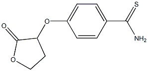 4-[(2-oxooxolan-3-yl)oxy]benzene-1-carbothioamide 结构式