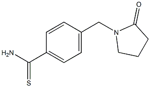 4-[(2-oxopyrrolidin-1-yl)methyl]benzenecarbothioamide 结构式