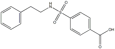 4-[(2-phenylethyl)sulfamoyl]benzoic acid 结构式