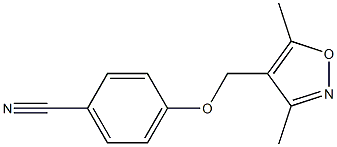 4-[(3,5-dimethyl-1,2-oxazol-4-yl)methoxy]benzonitrile 结构式