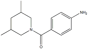 4-[(3,5-dimethylpiperidin-1-yl)carbonyl]aniline 结构式
