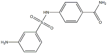 4-[(3-aminobenzene)sulfonamido]benzamide 结构式