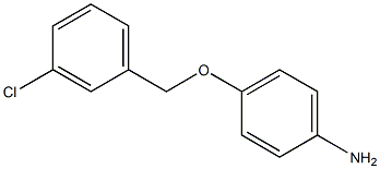 4-[(3-chlorophenyl)methoxy]aniline 结构式