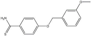 4-[(3-methoxybenzyl)oxy]benzenecarbothioamide 结构式