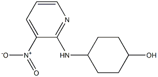 4-[(3-nitropyridin-2-yl)amino]cyclohexan-1-ol 结构式