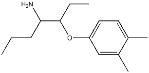 4-[(4-aminoheptan-3-yl)oxy]-1,2-dimethylbenzene 结构式