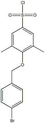 4-[(4-bromophenyl)methoxy]-3,5-dimethylbenzene-1-sulfonyl chloride 结构式