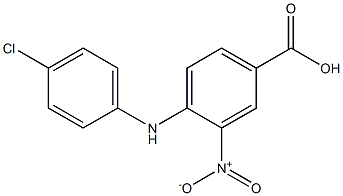 4-[(4-chlorophenyl)amino]-3-nitrobenzoic acid 结构式