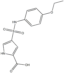 4-[(4-ethoxyphenyl)sulfamoyl]-1H-pyrrole-2-carboxylic acid 结构式