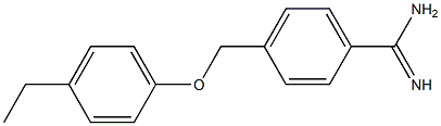 4-[(4-ethylphenoxy)methyl]benzenecarboximidamide 结构式