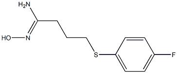 4-[(4-fluorophenyl)sulfanyl]-N'-hydroxybutanimidamide 结构式