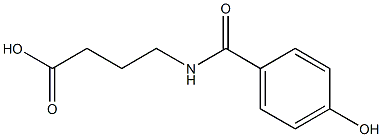 4-[(4-hydroxyphenyl)formamido]butanoic acid 结构式