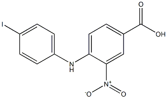 4-[(4-iodophenyl)amino]-3-nitrobenzoic acid 结构式