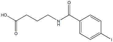 4-[(4-iodophenyl)formamido]butanoic acid 结构式