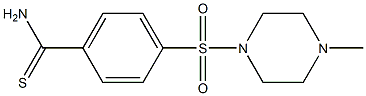 4-[(4-methylpiperazin-1-yl)sulfonyl]benzenecarbothioamide 结构式