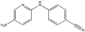 4-[(5-aminopyridin-2-yl)amino]benzonitrile 结构式