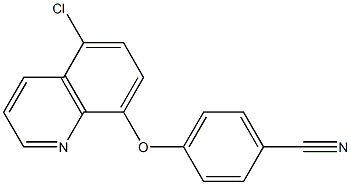 4-[(5-chloroquinolin-8-yl)oxy]benzonitrile 结构式