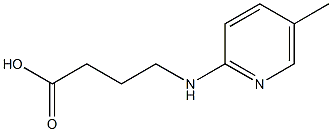 4-[(5-methylpyridin-2-yl)amino]butanoic acid 结构式