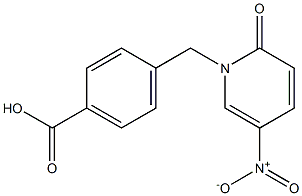 4-[(5-nitro-2-oxo-1,2-dihydropyridin-1-yl)methyl]benzoic acid 结构式